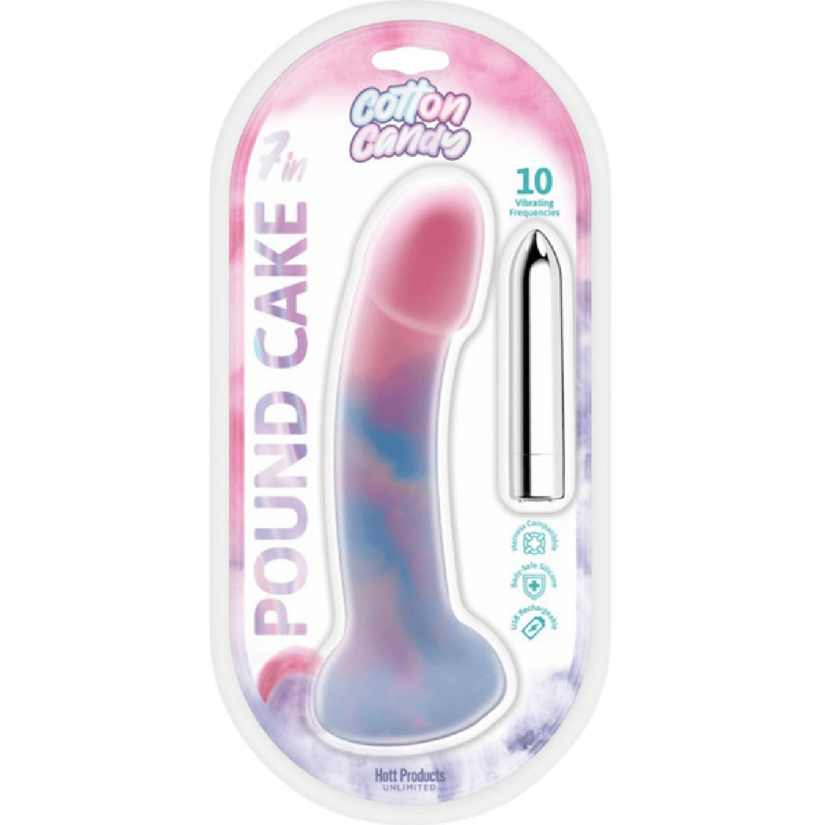 Poundcake Cotton Candy – Medical-Grade Silicone Customizable Vibration Vibrator > Novelties > Candy & Edible Items - Tophatter Daily Deals