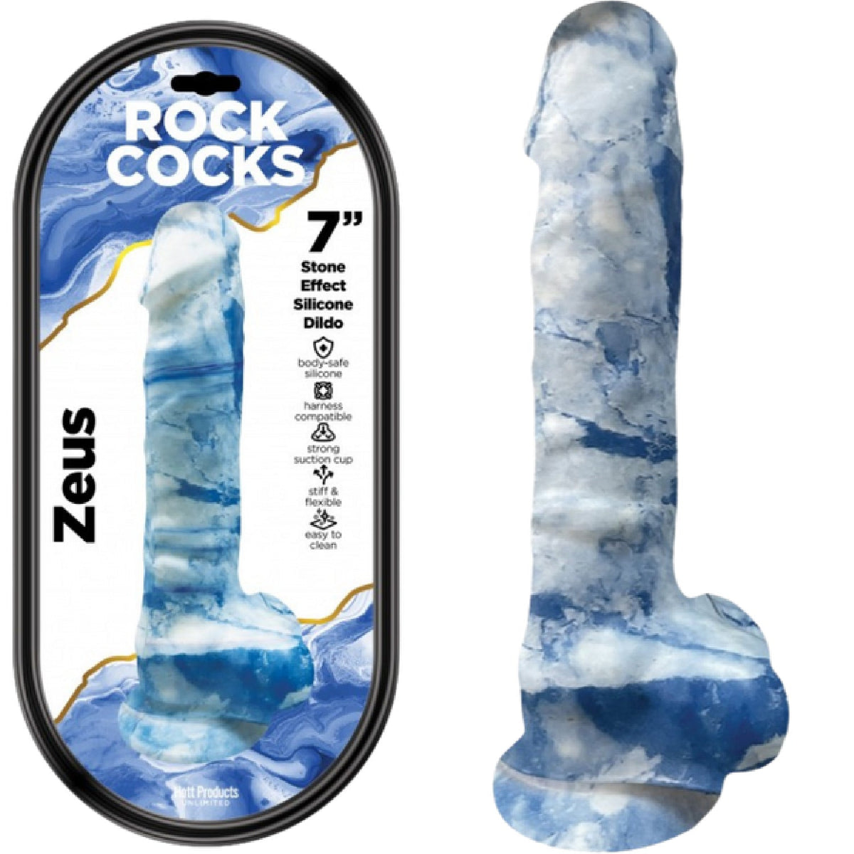 Rock Cocks Zeus – 7 Inch Textured Silicone Dildo > Dildos > Other Dildos - Tophatter Daily Deals