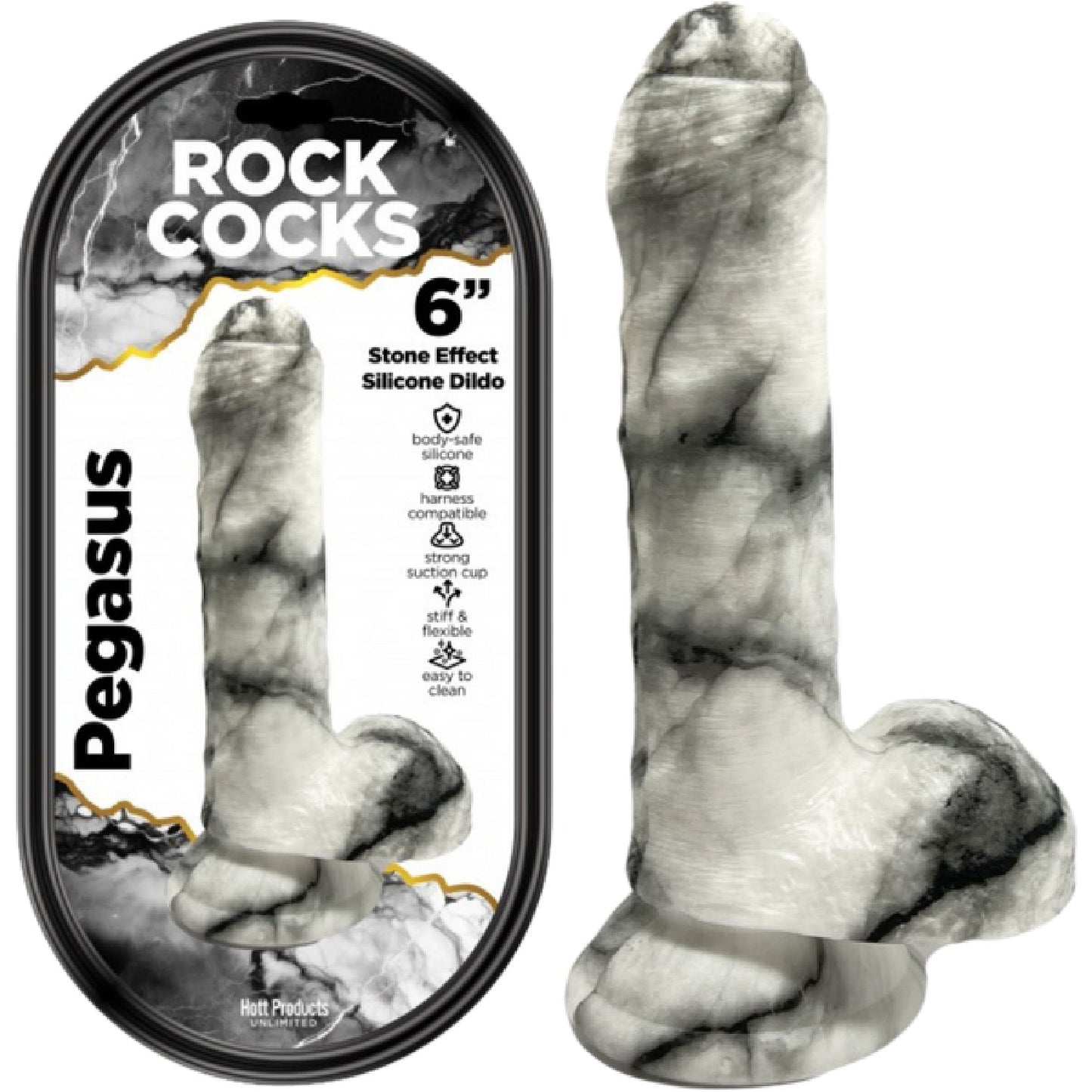 Rock Cocks Pegasus – 6 Inch Textured Dildo > Dildos > Fantasy - Tophatter Daily Deals