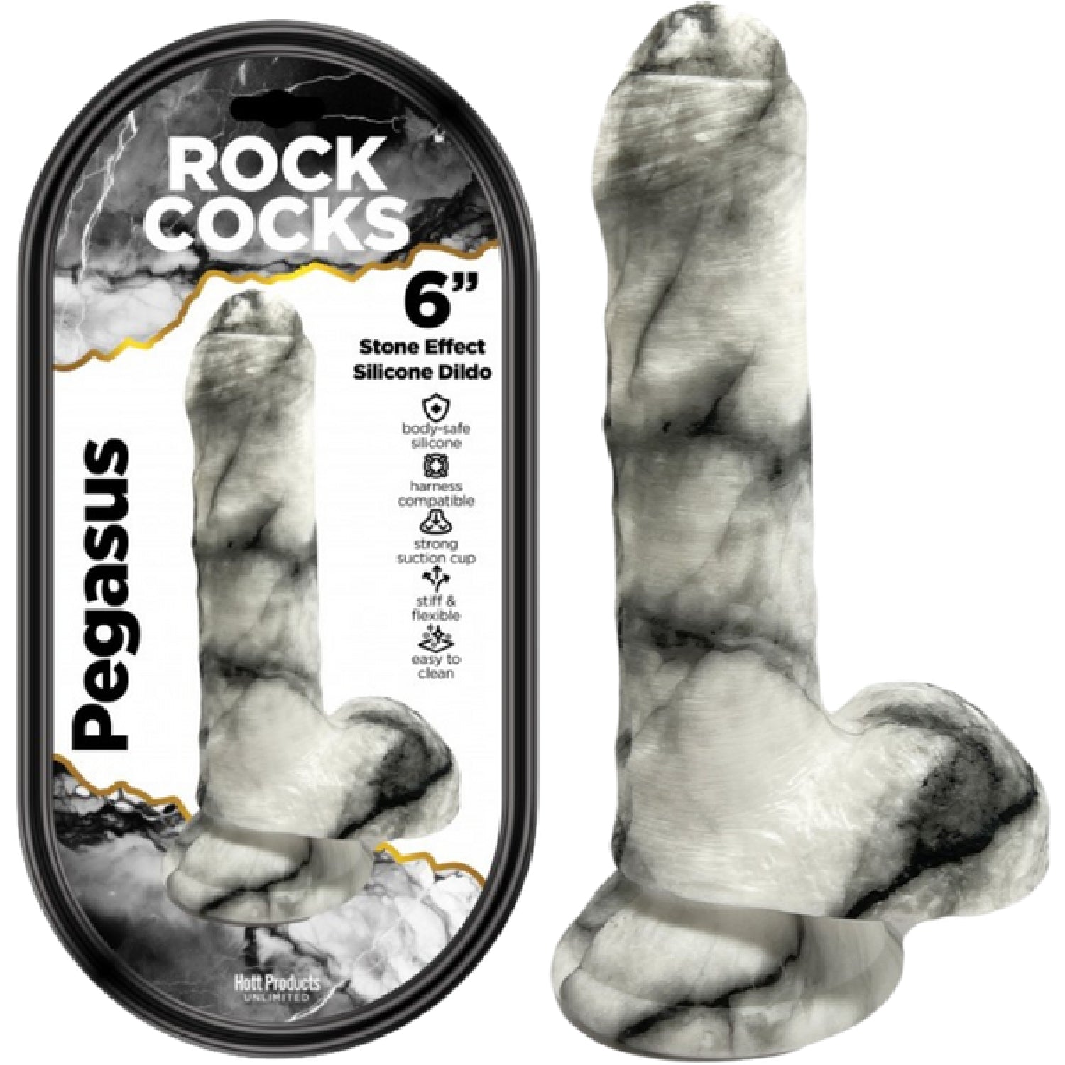 Rock Cocks Pegasus – 6 Inch Textured Dildo > Dildos > Fantasy - Tophatter Daily Deals
