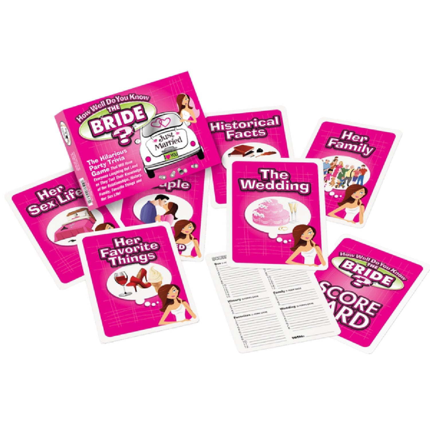 How Well Do You Know The Bride? Party Trivia Game > Novelties > Card Games - Tophatter Daily Deals