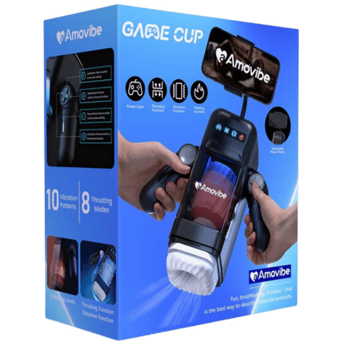 Game Cup Thrusting Male Masturbator – 10 Telescopic Modes and Vibration Frequencies Male Stroker > Sex Toys For Men > Masturbators Premium - Tophatter Daily Deals