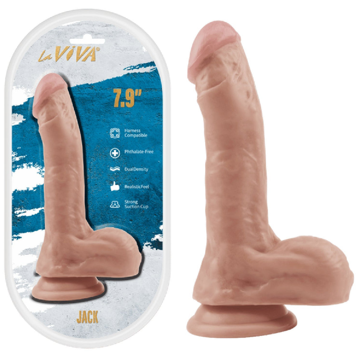 Jack 7.9 Inch Dildo – Realistic Pleasure Toy > Dildos > Realistic Dildos - Tophatter Daily Deals