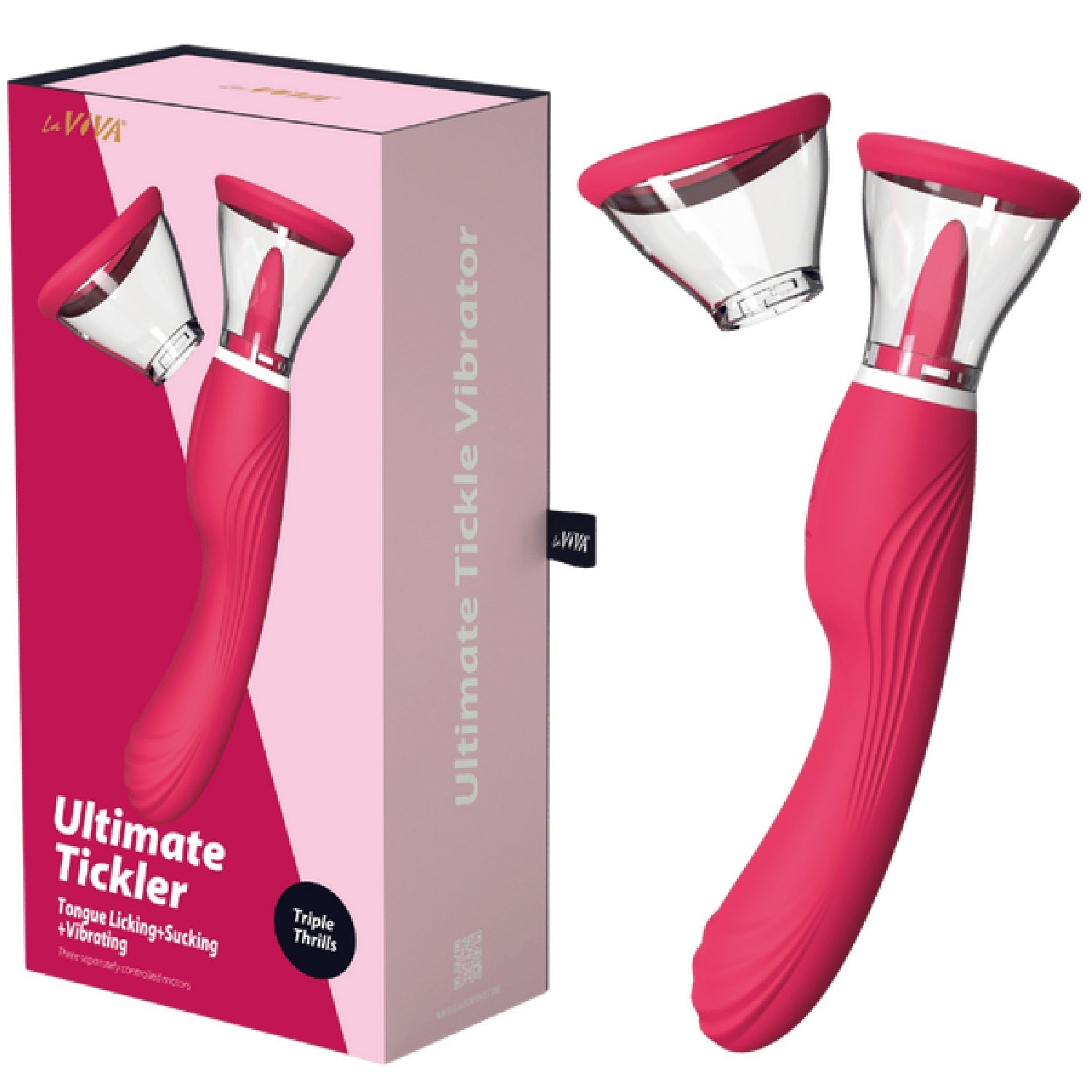 LaViva Ultimate Tickler – Multi-Function 10 Inch Tongue Licking Vibrator > Sex Toys For Ladies > Clitoral Vibrators and Stimulators - Tophatter Daily Deals