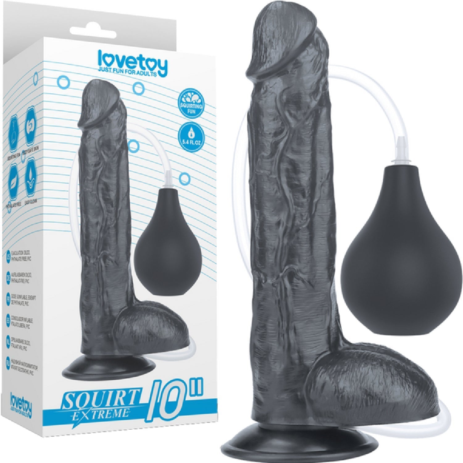 LoveToy Squirt Extreme 10 Inch Realistic Dildo > Dildos > Squirting Dildos - Tophatter Daily Deals