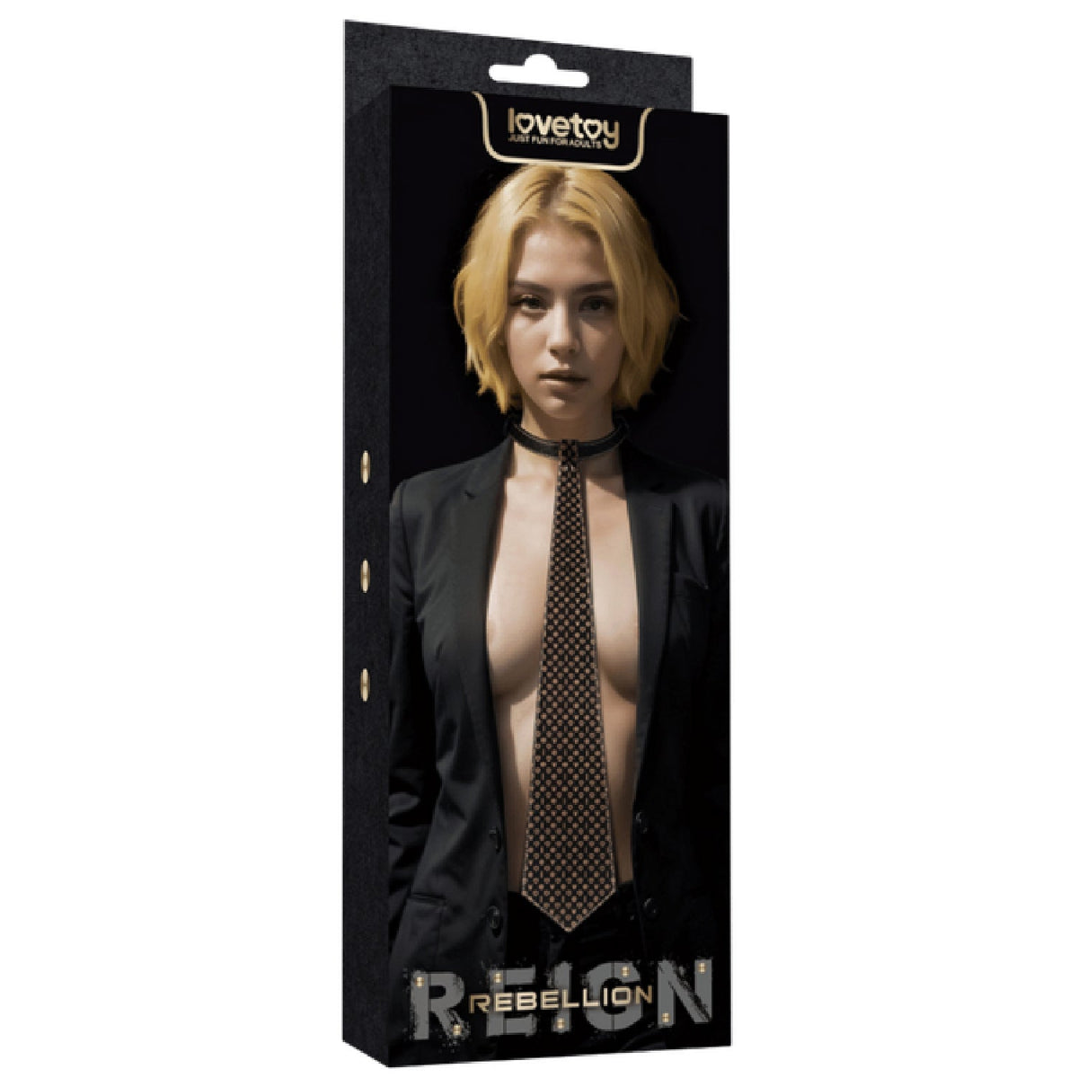 Rebellion Reign Tie Collar – Durable PU Material Accessory > Bondage Gear > Collars & Leashes - Tophatter Daily Deals