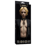 Rebellion Reign Collar with Leash – Luxury PU Leather Bondage Accessory > Bondage Gear > Collars & Leashes - Tophatter Daily Deals
