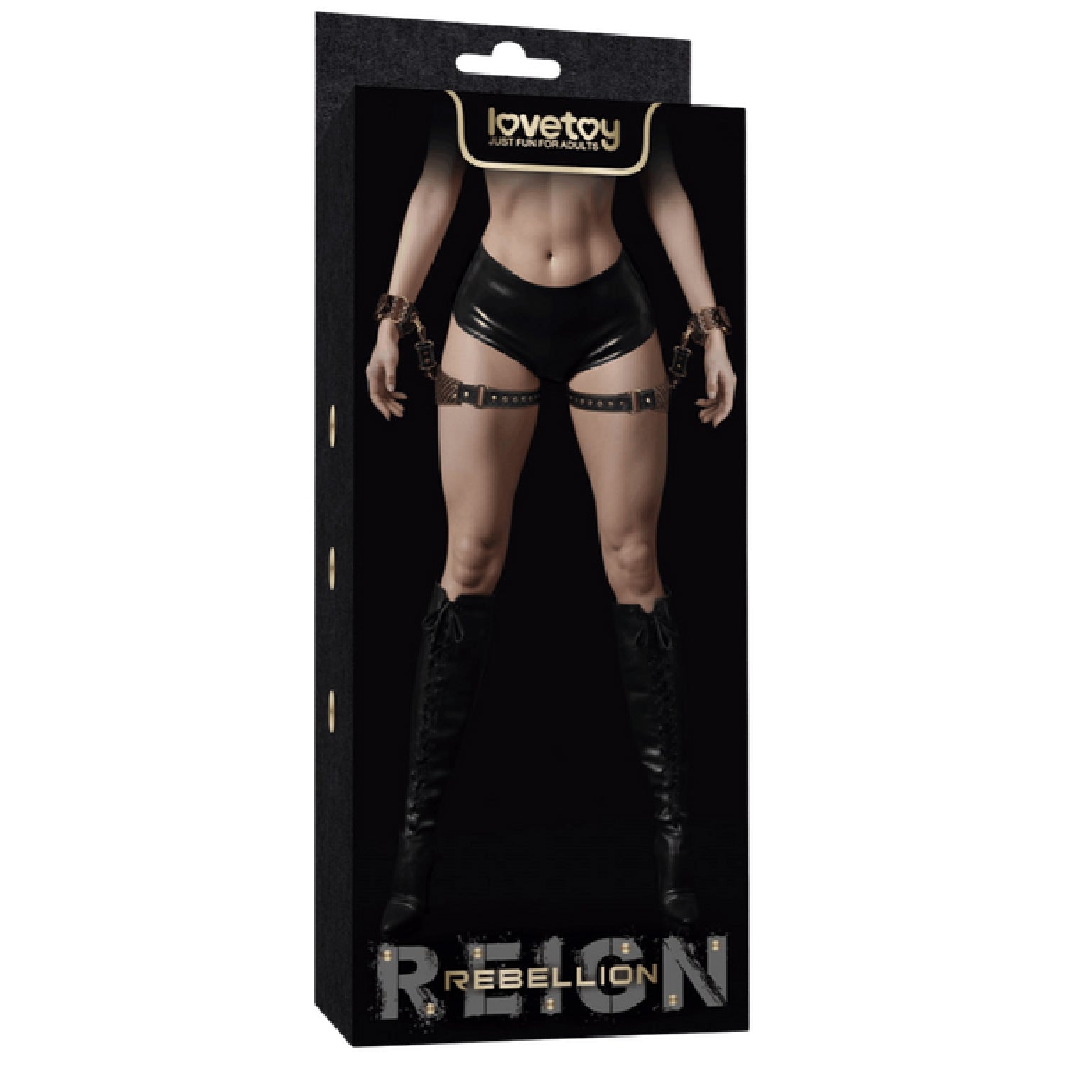 Rebellion Reign Thigh Cuffs Set – Adjustable PU BDSM Restraint Cuffs > Bondage Gear > Restraints - Tophatter Daily Deals