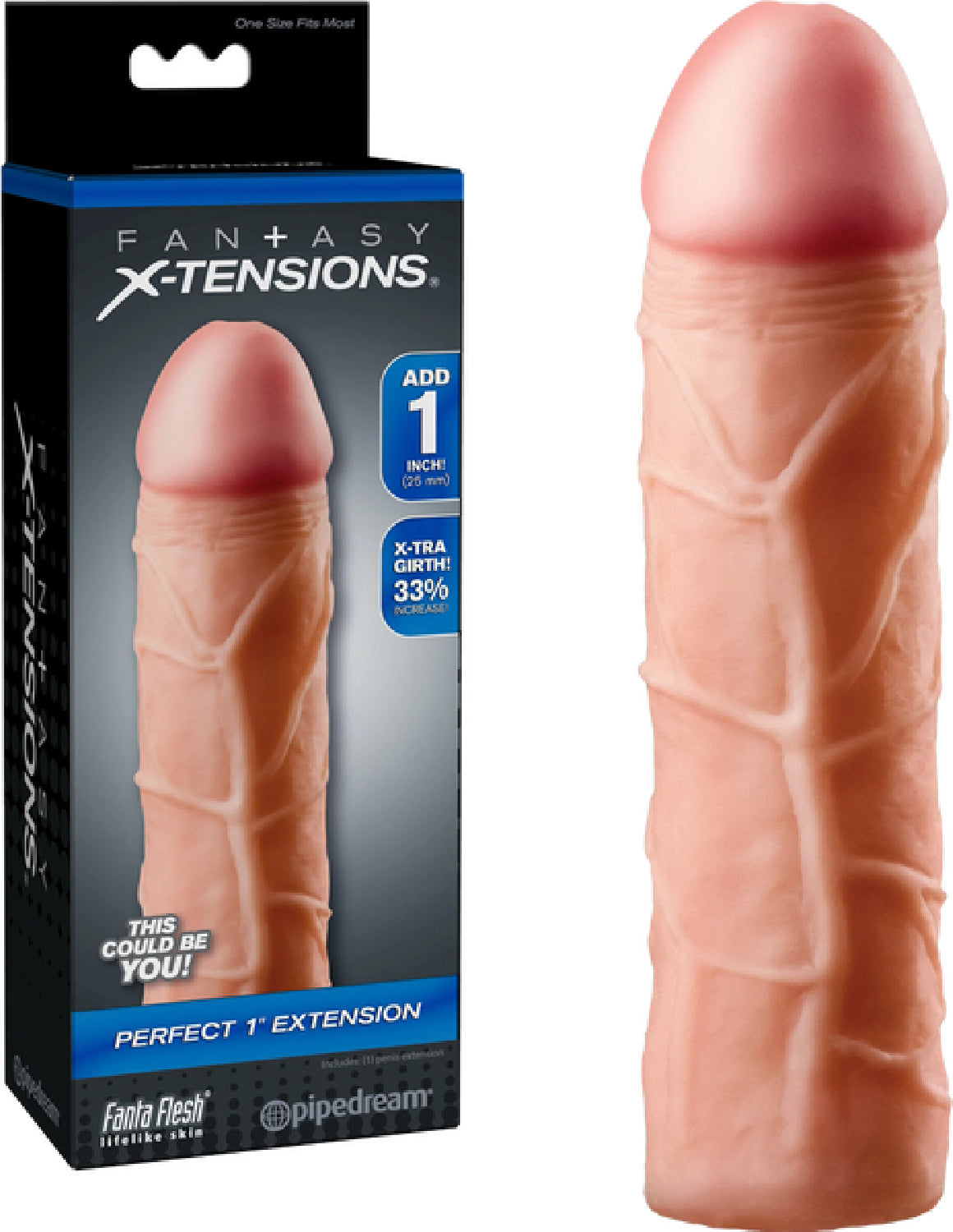 Perfect 1 Inch Extension – Stretchy Customizable Extension Accessory > Sex Toys For Men > Penis Sleeves - Tophatter Daily Deals