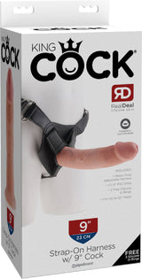 Strap On Harness With 9" Cock (Flesh) > Dildos > Strap On Harnesses - Tophatter Daily Deals