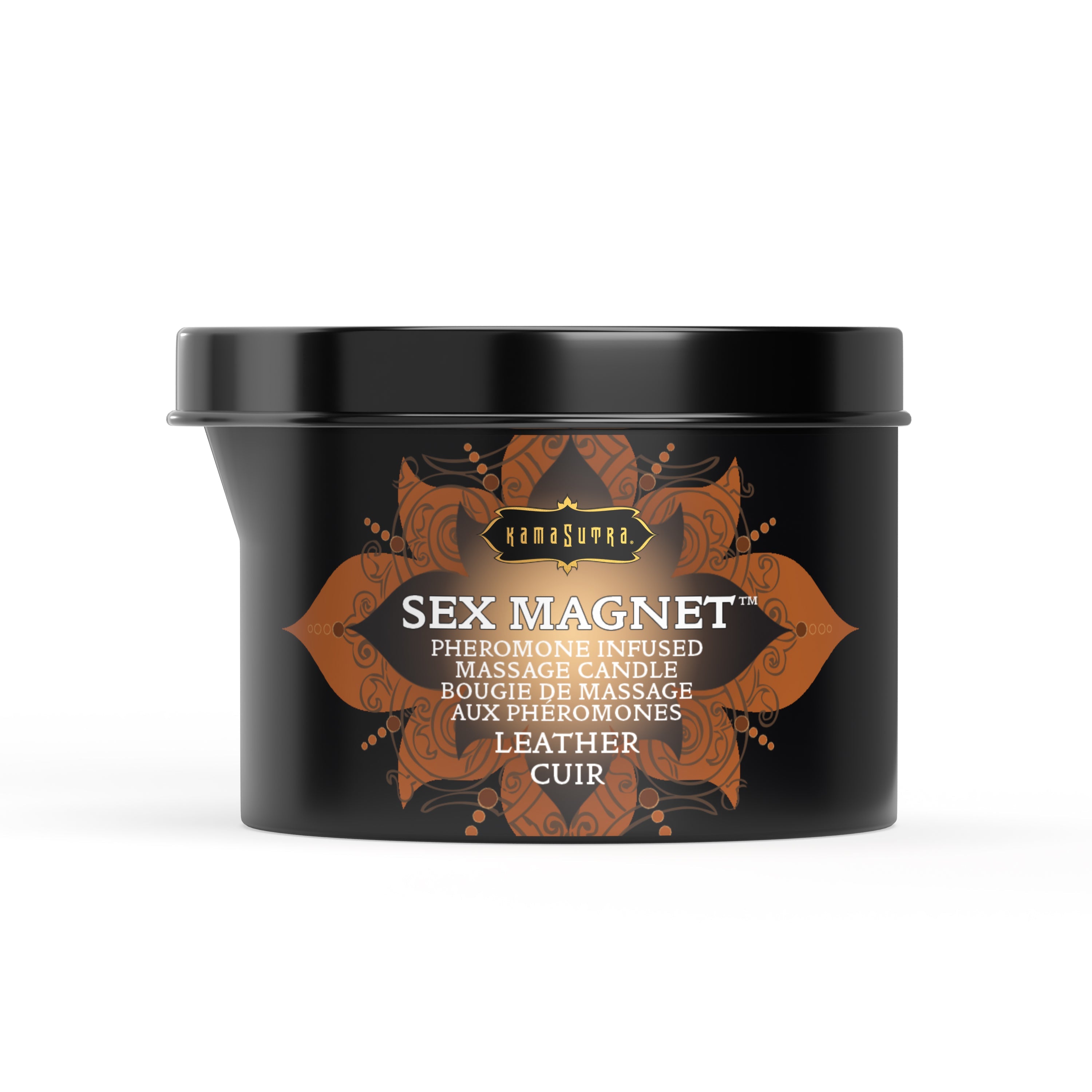 SEX MAGNET™ Leather Pheromone Massage Candles 6 oz Massage Candle - Tophatter Daily Deals