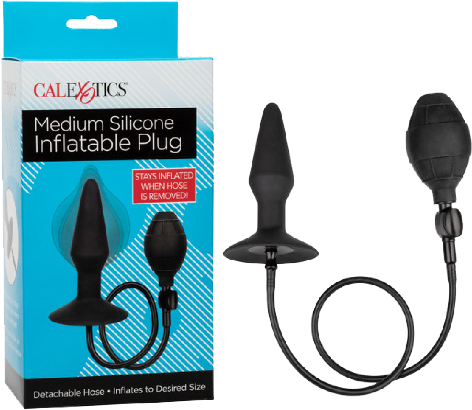 CalExotics Medium Silicone Inflatable Plug – Inflatable Anal Plug with Detachable Hose > Anal Range > Tunnel and Stretchers - Tophatter Daily Deals