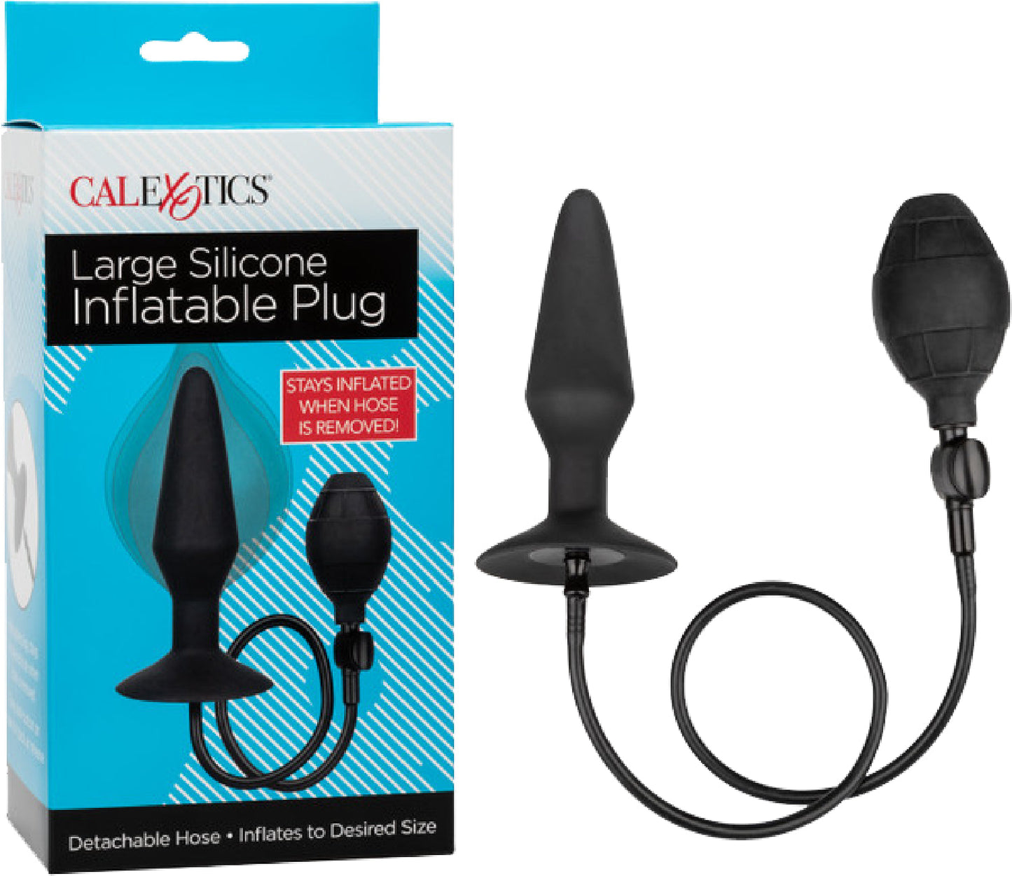 CalExotics Medium Silicone Inflatable Plug – Inflatable Anal Plug with Detachable Hose > Anal Range > Tunnel and Stretchers - Tophatter Daily Deals