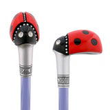 Lady Bug Lola Signature Carbon Fiber Walking Cane - 1 Violet Shaft Superlite Carbon Fiber Walking Canes - Tophatter Daily Deals