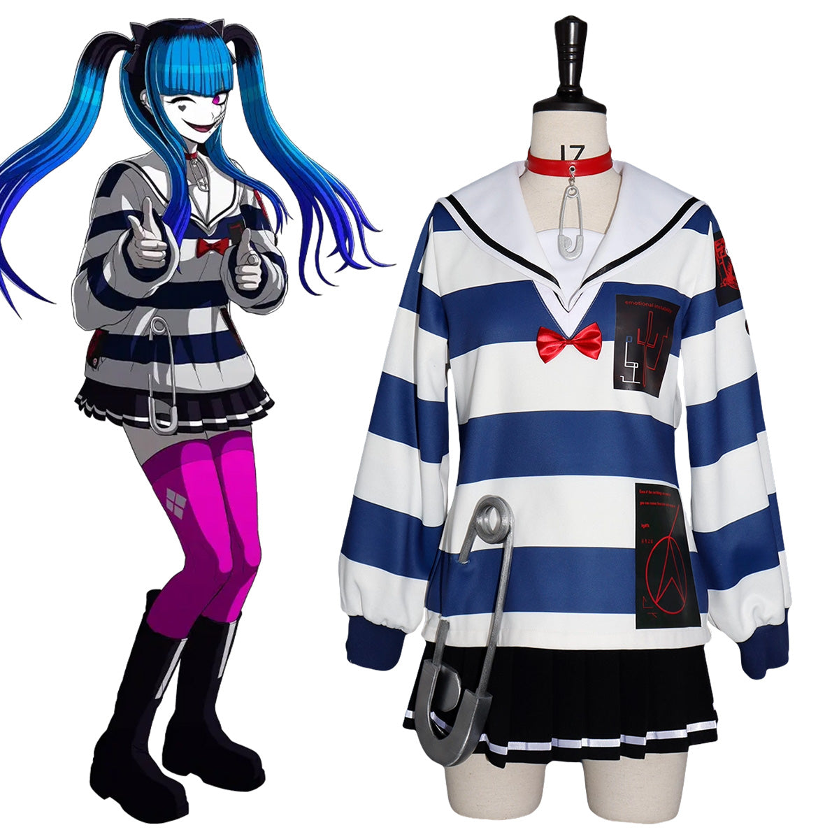 The Hundred Line -Last Defense Academy-Darumi Amemiya Cosplay Costume Costume - Tophatter Daily Deals