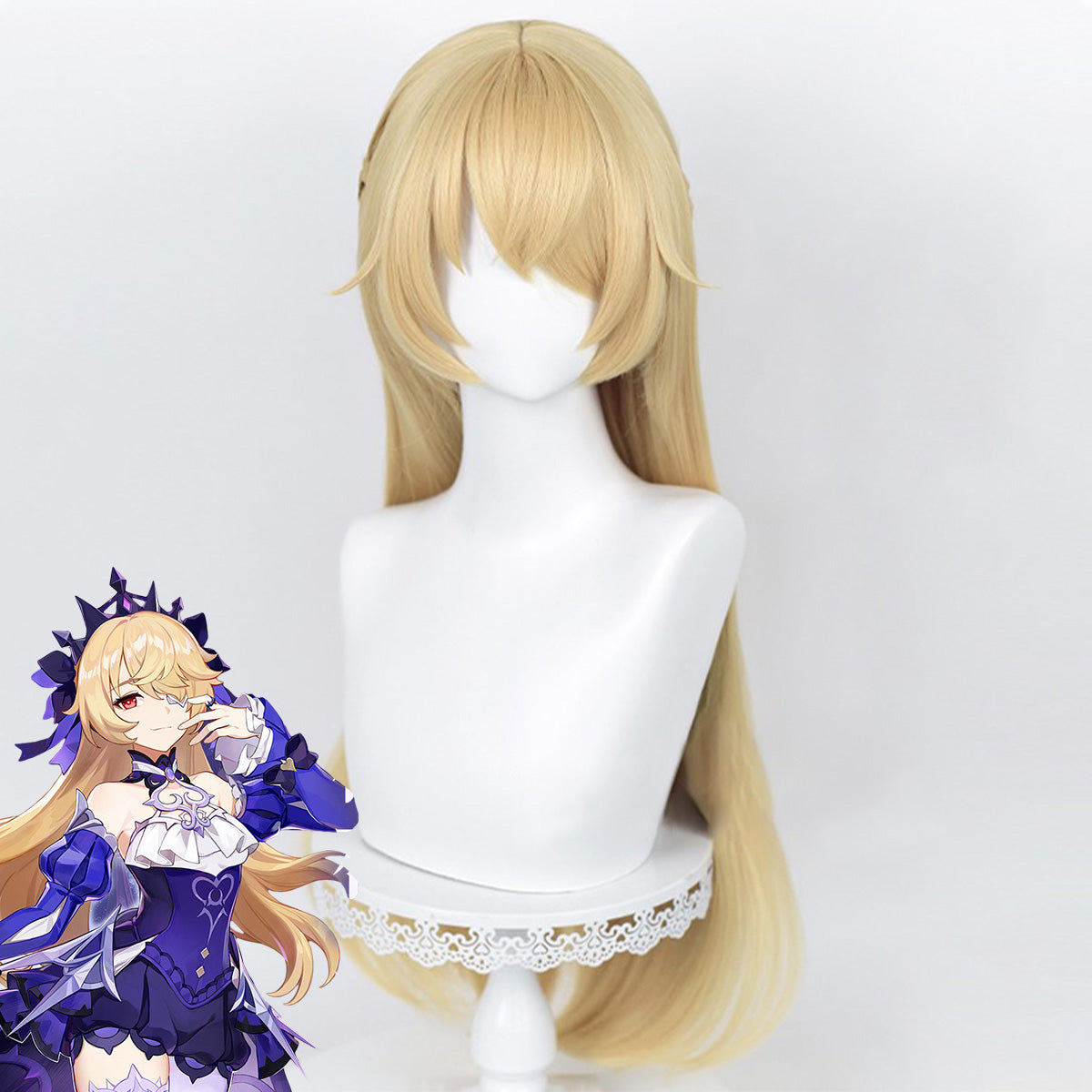 Genshin Impact Fishcl Fischl Ein Immernachtstraum Cosplay Wig Wig - Tophatter Daily Deals