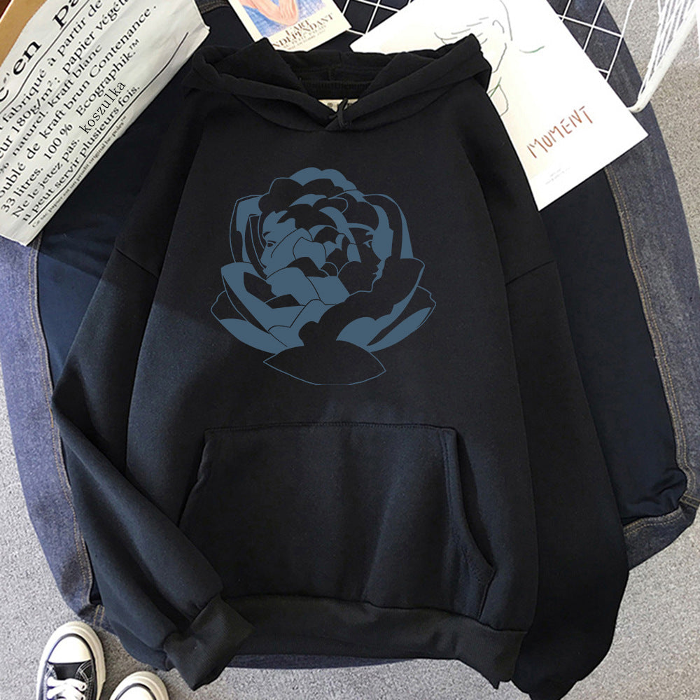 Oversized Cozy Hoodie - Pullover, Polyester, Streetwear Black - Tophatter Daily Deals