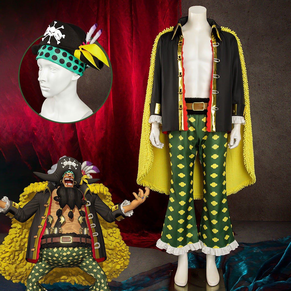 One Piece Blackbeard Marshall·D·Teach Cosplay Costume Costume - Tophatter Daily Deals