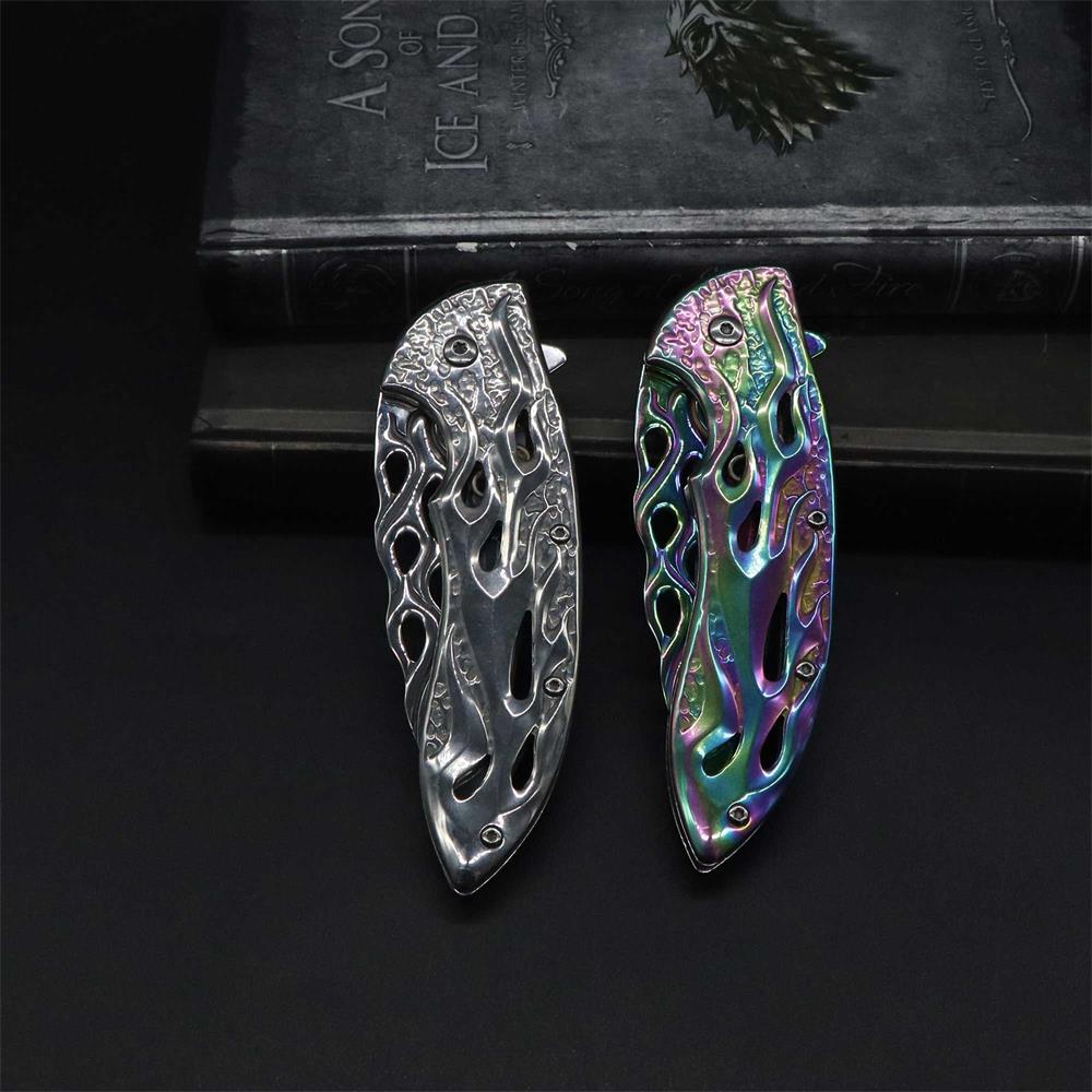 Fantastic Flame Shape Folding Knife - Tophatter Daily Deals