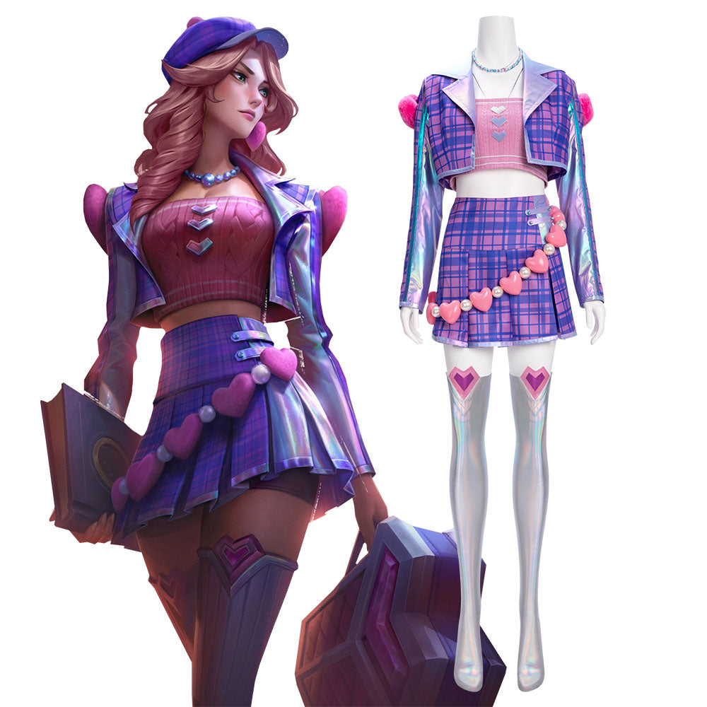 League of Legends LOL Valentine's Day 2023 Heartache Caitlyn Cosplay Costume Costume - Tophatter Daily Deals