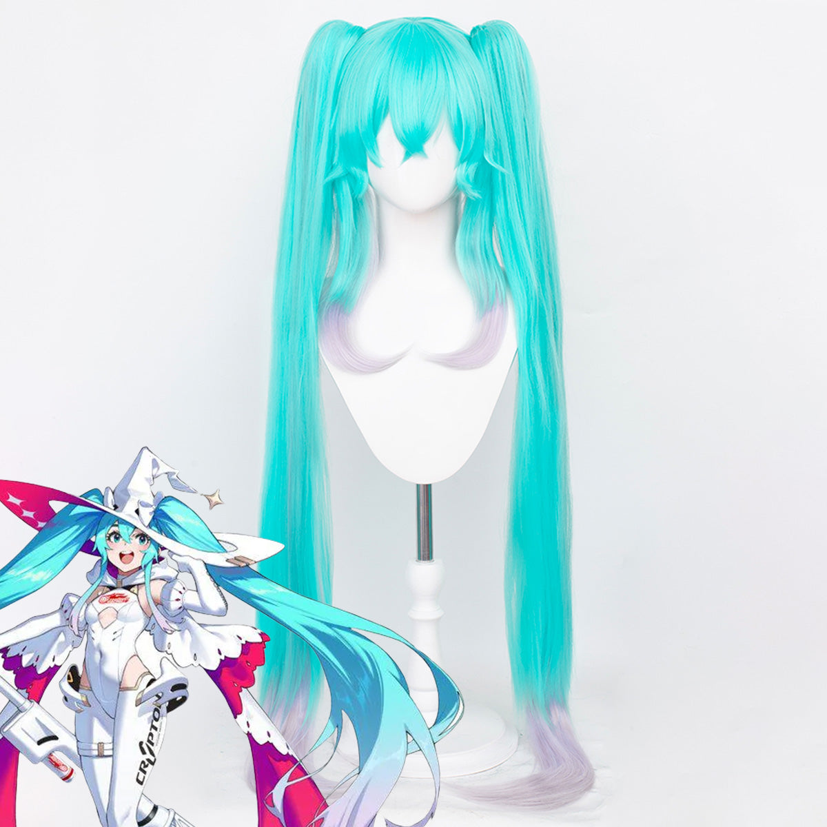 Vocal idol Racing Virtual Girl 2024 Cosplay Wig Wig - Tophatter Daily Deals