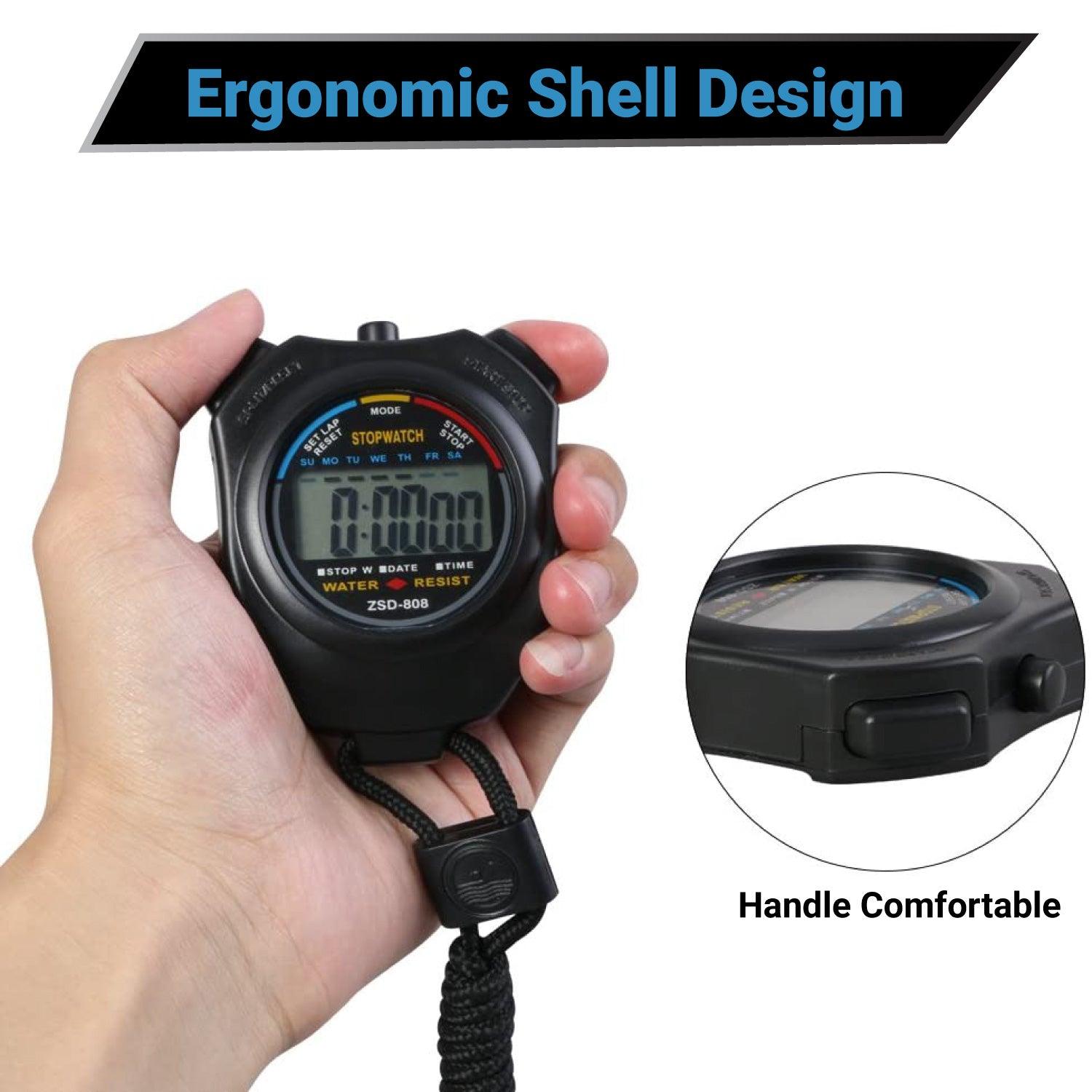 Sports and Referee Digital Stop Watch Timer - Digital Sport Stopwatch Timer, for Football, Basketball, Running, Swimming, Fitness Sports - Tophatter Daily Deals