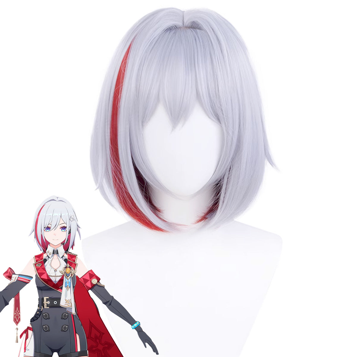 Honkai: Star Rail Topaz Sliver Red Cosplay Wig Wig - Tophatter Daily Deals