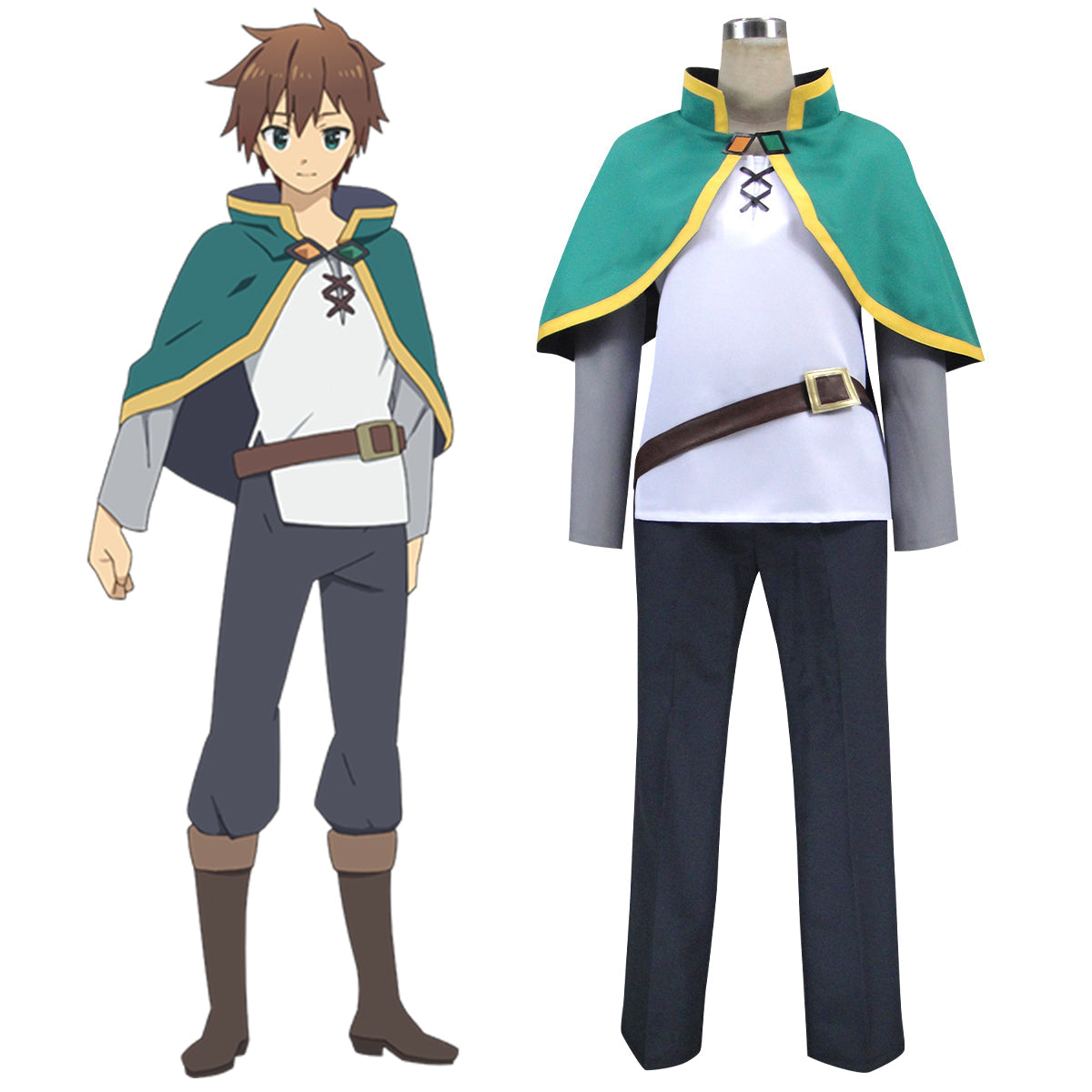 Kono Subarashii Sekai ni Shukufuku o Kazuma Sato Cosplay Costume - A Edition - Tophatter Daily Deals