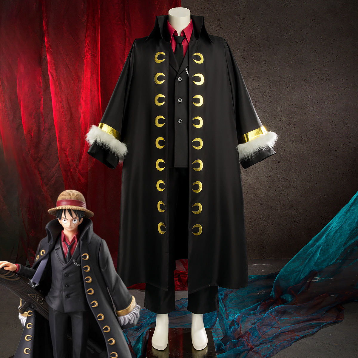 One Piece Monkey D Luffy Cosplay Costume - B Edition Costume - Tophatter Daily Deals