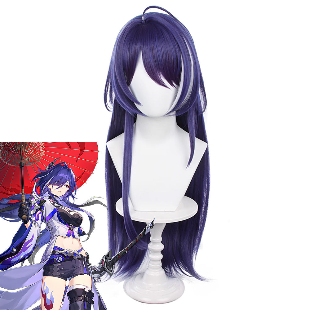 [in stock]Honkai: Star Rail Acheron Purple Cosplay Wig Wig - Tophatter Daily Deals