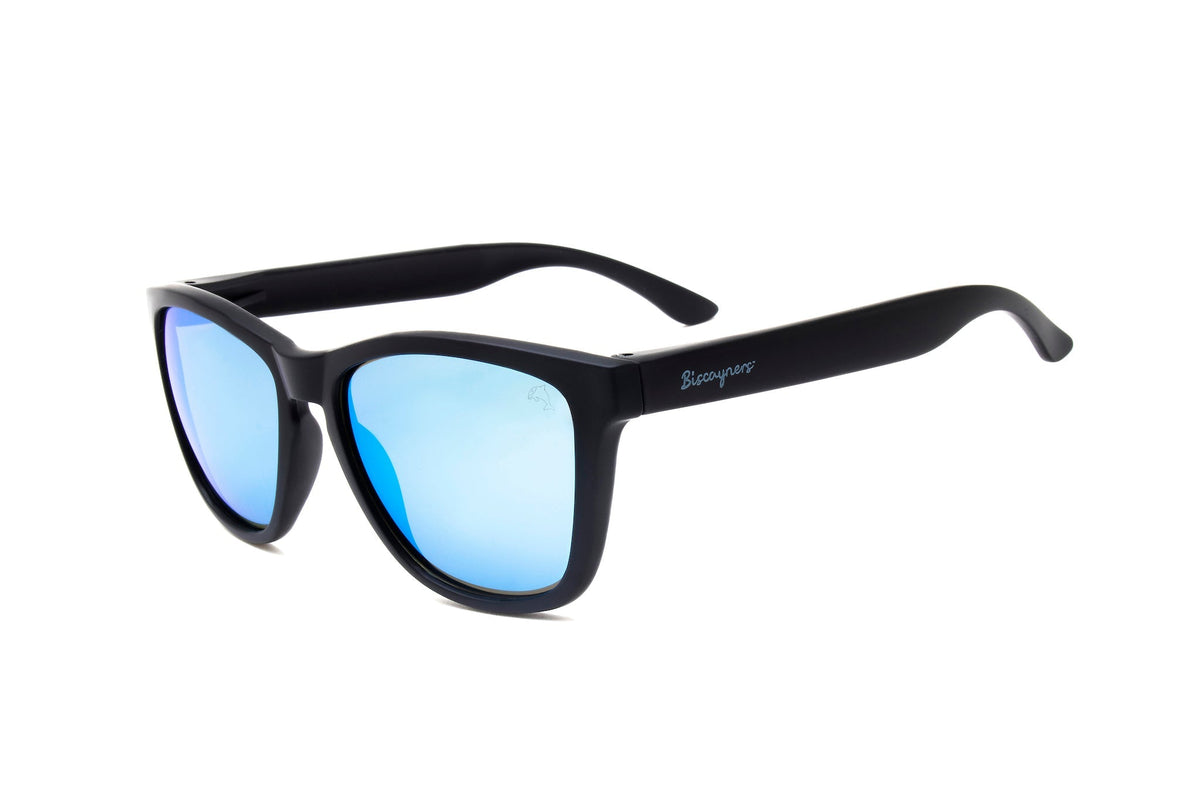 Biscayners Unbreakable Black-Blue Men's Sunglasses Unbreakable BlackBlue Sunglasses - Tophatter Daily Deals