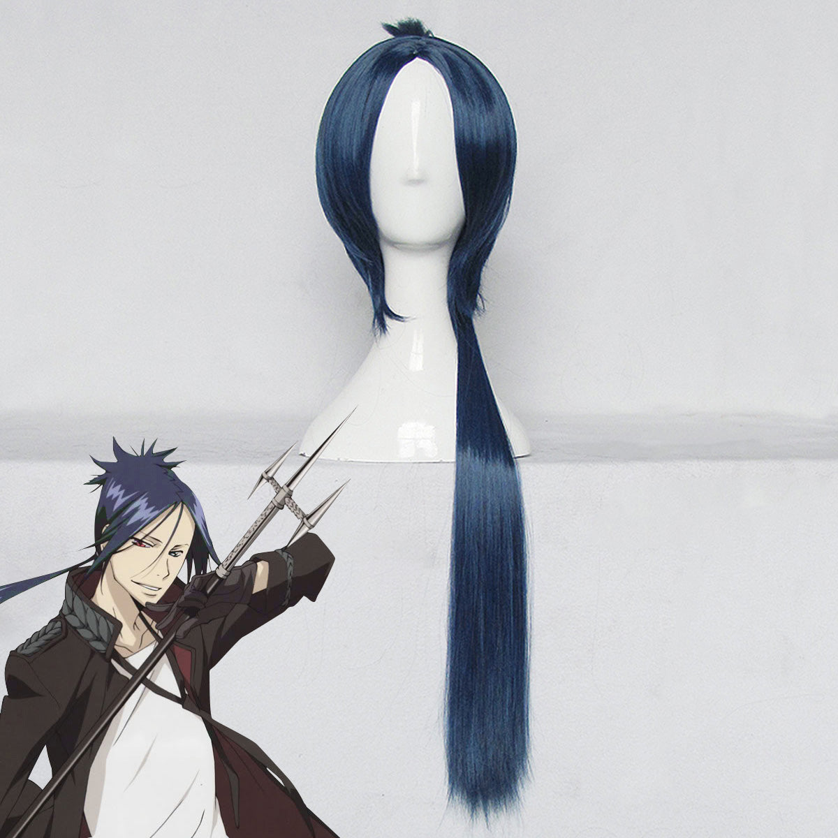 Katekyo Hitman Reborn! Rokudo Mukuro 10 Years After Blue Copslay Wig Wig - Tophatter Daily Deals