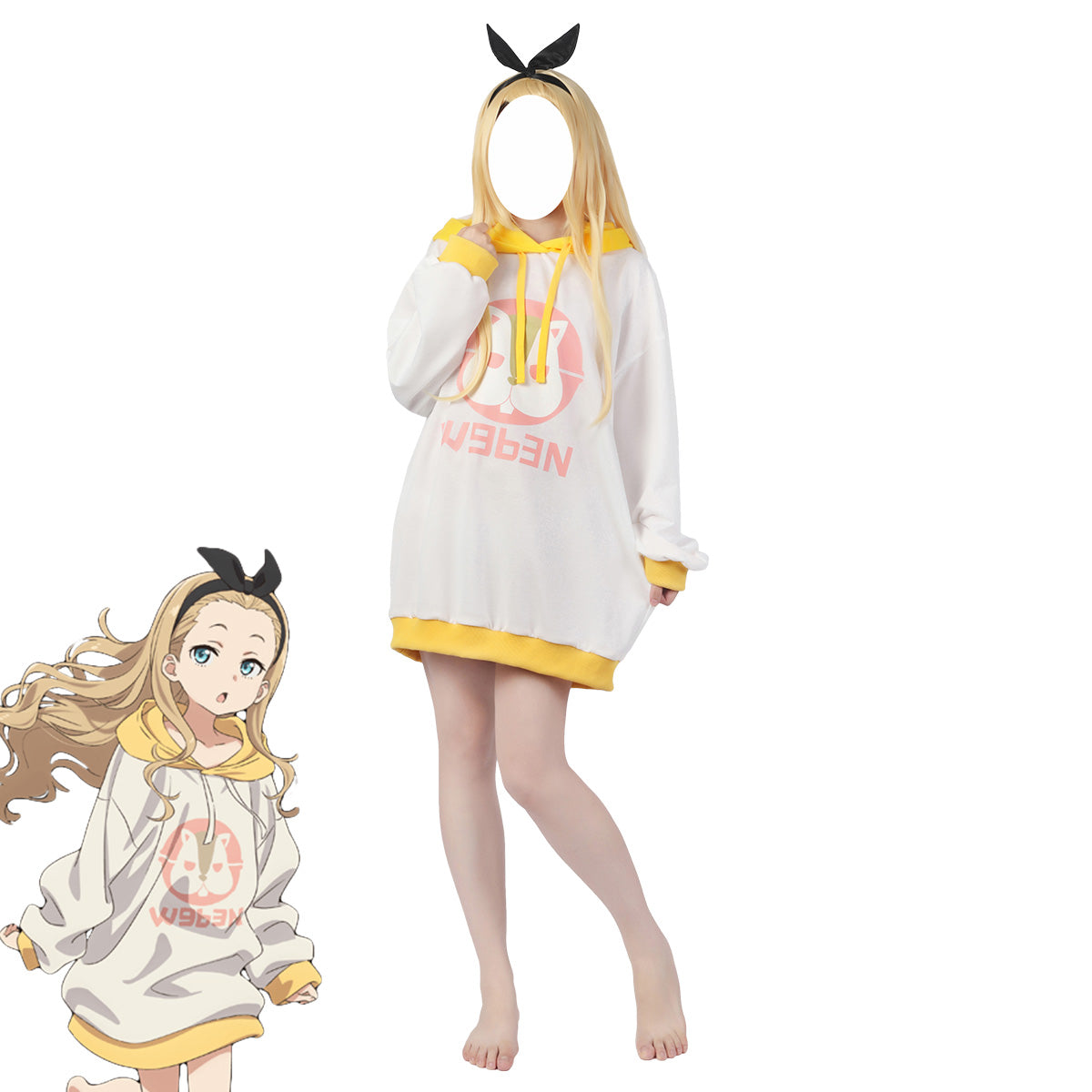 Lycoris Recoil Kurumi Hu Tao Cosplay Costume Hoodie with Headband Costume - Tophatter Daily Deals