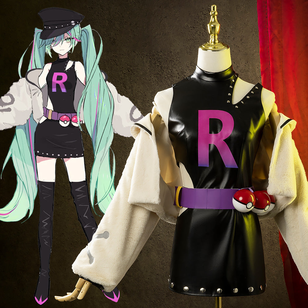 PM feat. Vocal Idol Project VOLTAGE Team Rocket PARTY ROCK ETERNITY Cosplay Costume - Tophatter Daily Deals