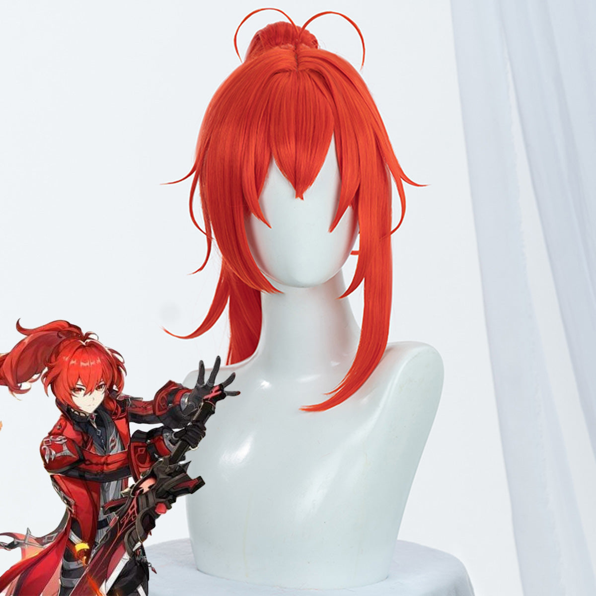 Genshin Impact Diluc C Edition Cosplay Wig Wig - Tophatter Daily Deals