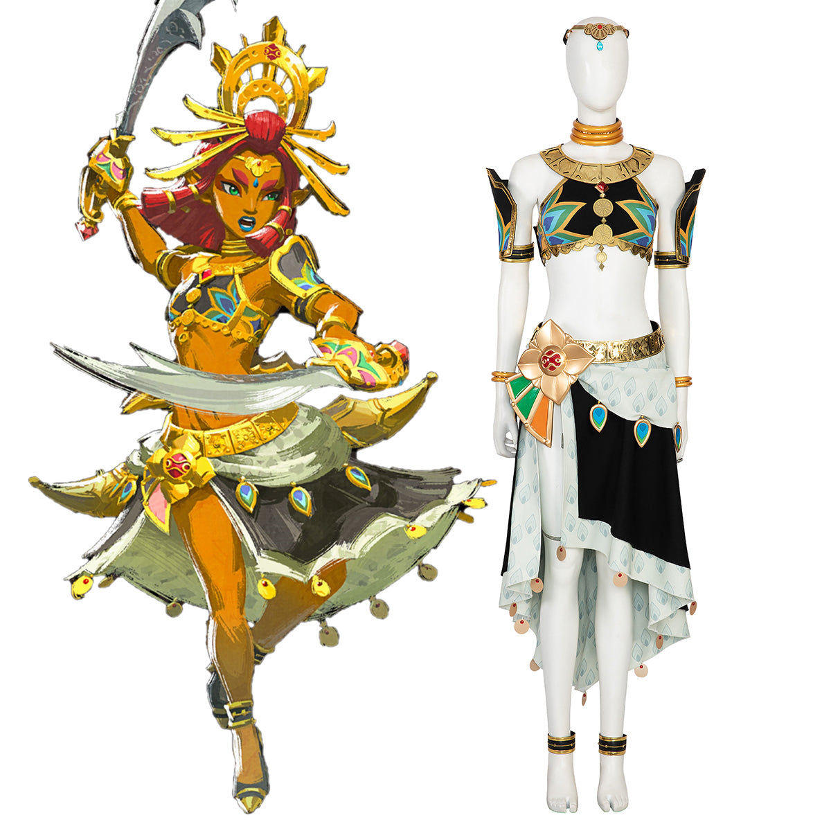 The Legend of Zelda: Tears of the Kingdom Riju Cosplay Costume - Tophatter Daily Deals