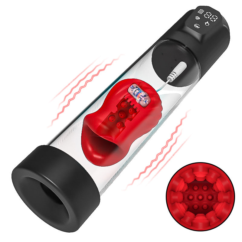 Alexander- 7 Vibrating & 5 Sucking Penis Pump Vacuum Suction Male Penis Extender Penis Pumps - Tophatter Daily Deals