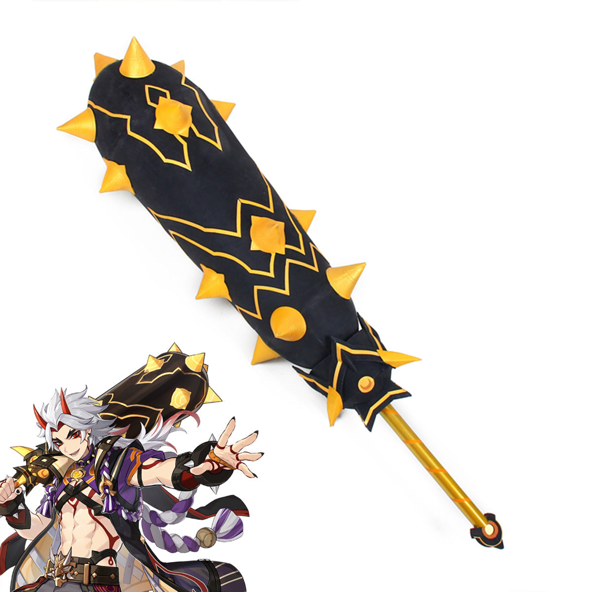 Genshin Impact Arataki Itto Mace Cosplay Weapon Prop Prop - Tophatter Daily Deals