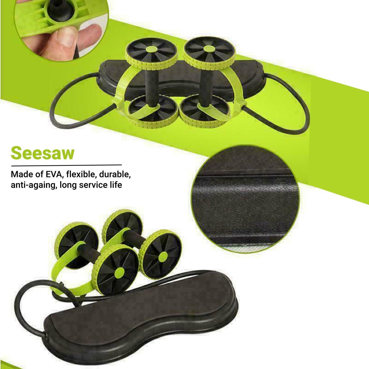 Rolling Wheel for ABS - Portable Ab Wheel Fitness Abdominal Roller Leg Exercise ABS Workout Training Exercise & Fitness - Tophatter Daily Deals