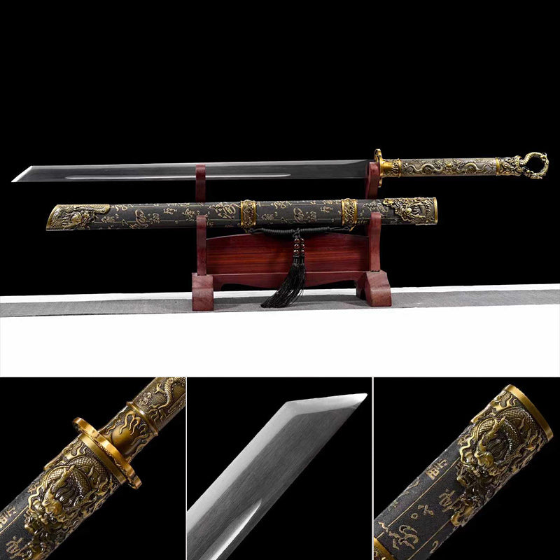 New Double Dragon Ring Head Knife - Tophatter Daily Deals