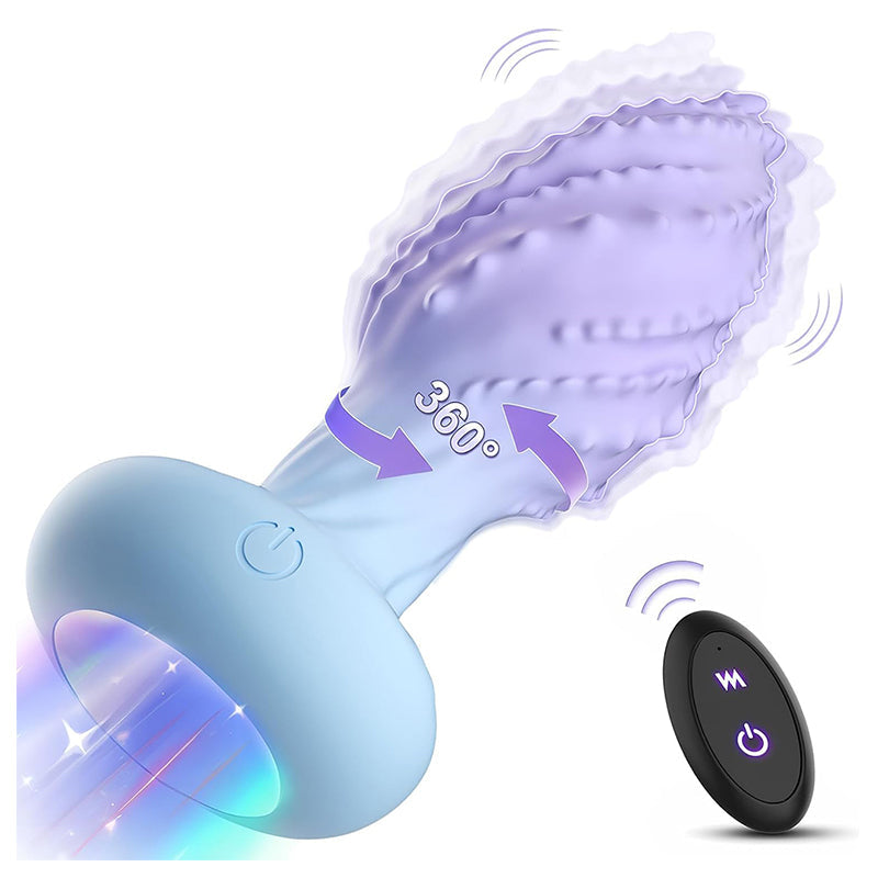 Little Monster - 360° rotating anal vibrator, 10 vibration frequencies, 7-color LED light Anal Toys - Tophatter Daily Deals