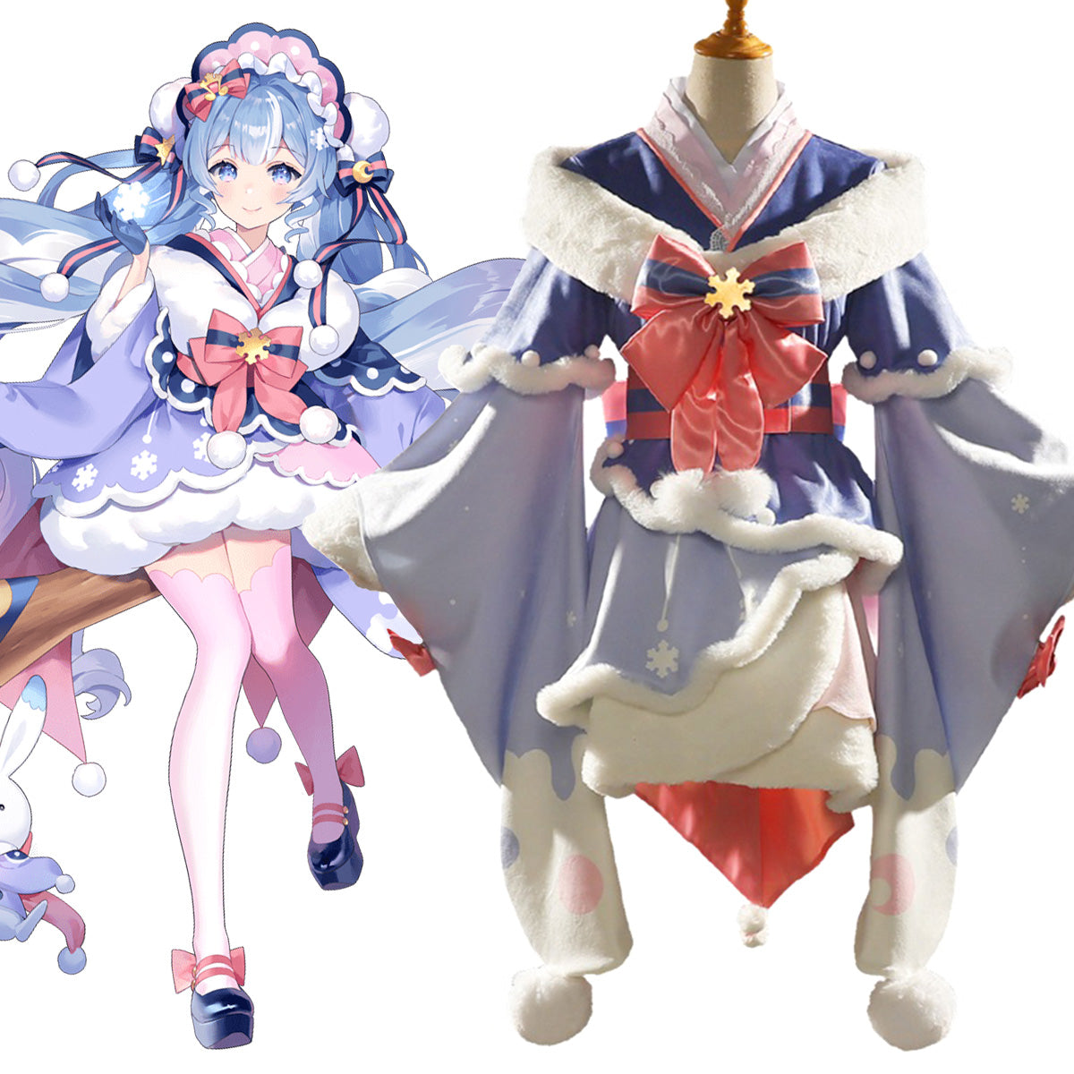 Vocaloid Vocal Idol Snow Mikq 2023 Cosplay Costume Costume - Tophatter Daily Deals