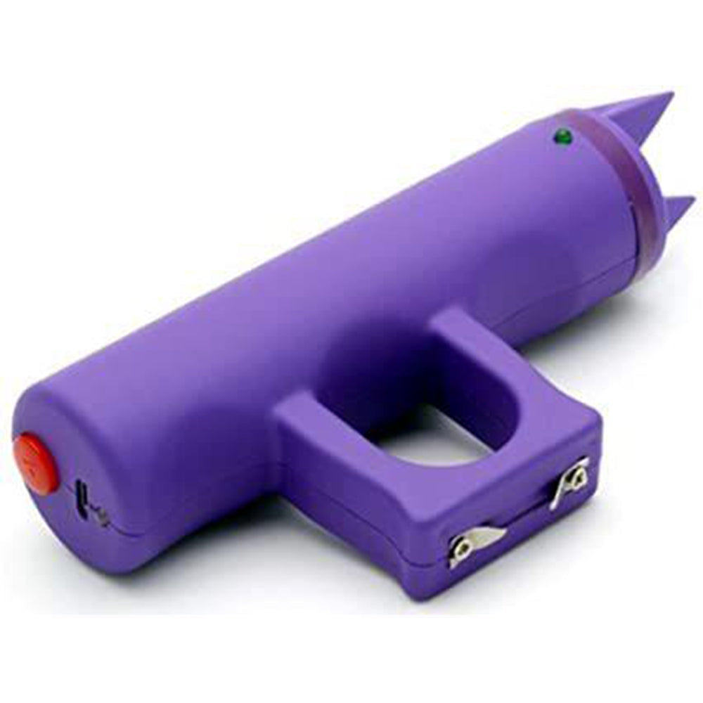 SPIKED JOGGER STUN GUN WITH ALARM AND USB CHARGER Purple - Tophatter Daily Deals