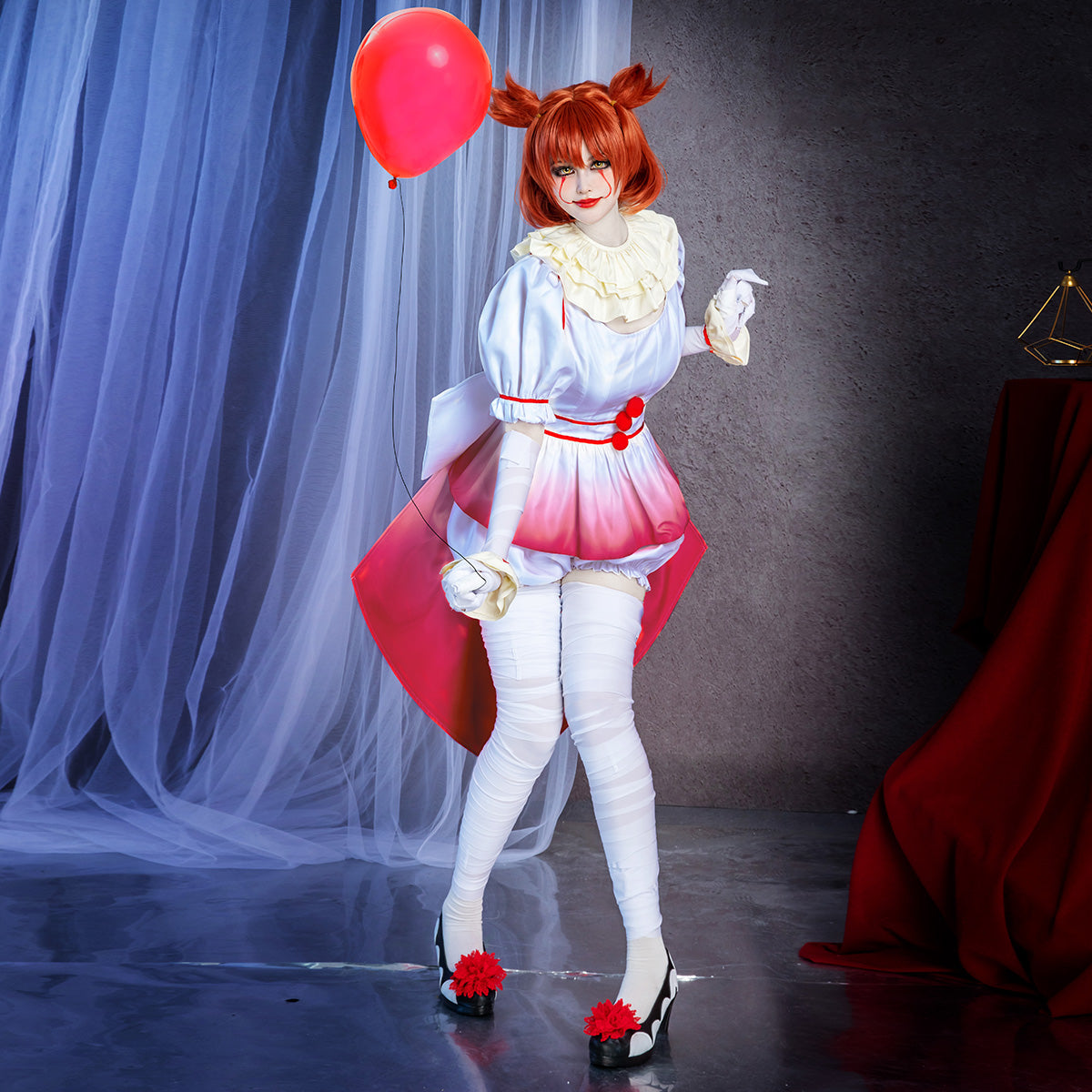 IT Chapter Two Female Penny wise Clown Halloween Party Cosplay Costume Costume - Tophatter Daily Deals