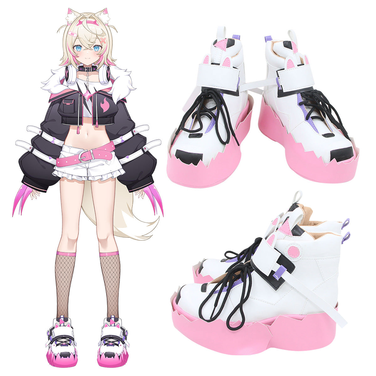 Hololive english 3rd gen holoadvent Mococo Abyssgard Cosplay Shoes Shoes/Boots - Tophatter Daily Deals
