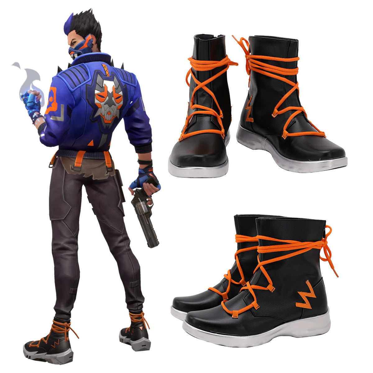 Valorant Yoru Black Cosplay Shoes Shoes/Boots - Tophatter Daily Deals