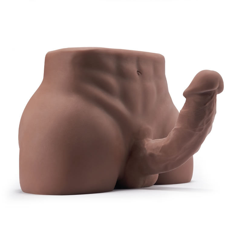8.5 lbs Hunky Unisex Butt with Bendable Penis Anal Entry Brown Masturbators - Tophatter Daily Deals