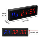 Interval Gym Timer - Workout Timer Stopwatch with Remote Control, Gym Clock Fitness Interval Timer 1.5‘’, Count Down/Up Timer Stopwatch Exercise & Fitness - Tophatter Daily Deals