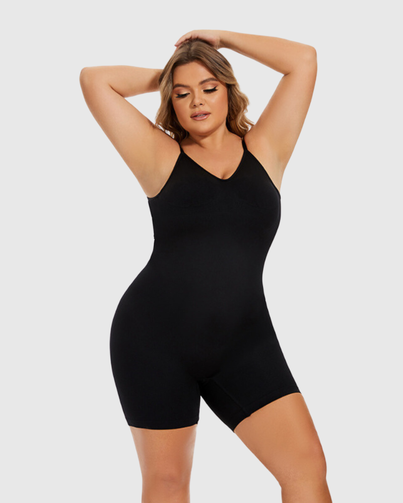 Revenge Body Low Back Snatched Bodysuit Black Sculpting Bodysuit - Tophatter Daily Deals