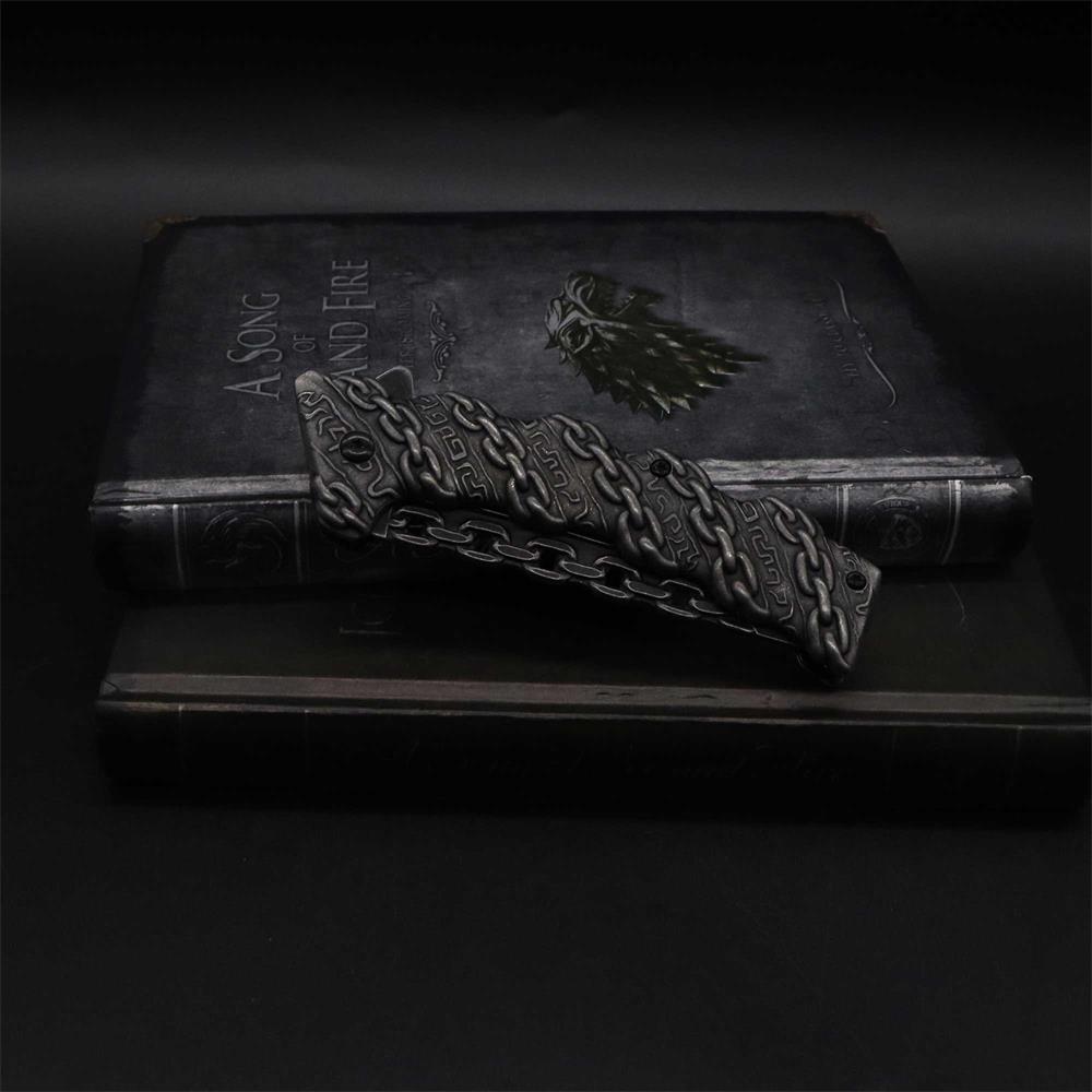 Cool Punk Knife Chain Folding Knife - Tophatter Daily Deals